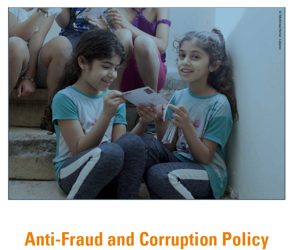 Anti Fraud and Corruption Policy Cover